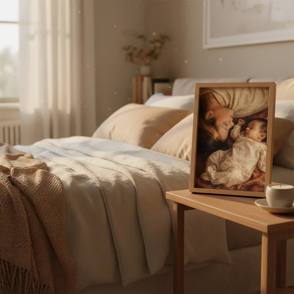 Herzensruhe – Personalisiertes Foto Puzzle im Ölmalerei-Stil