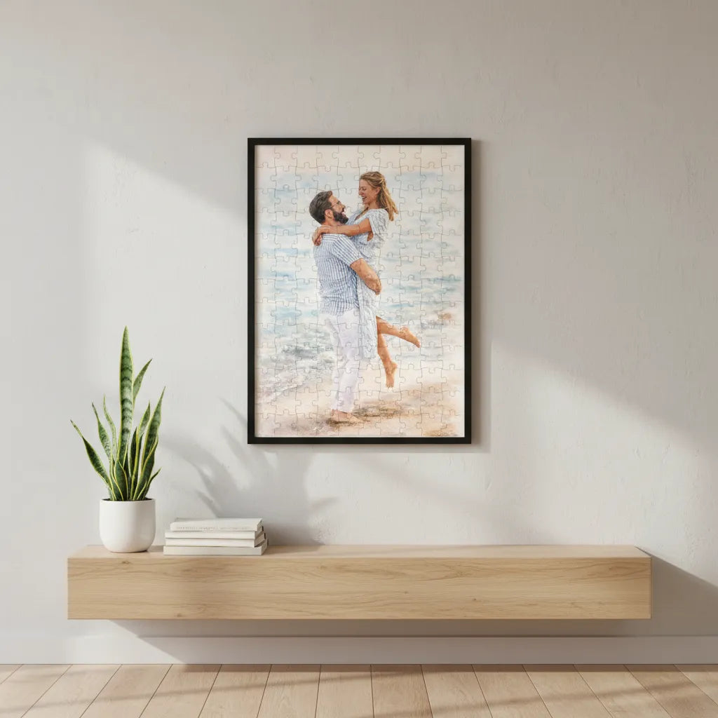 Personalisiertes Paar Foto Puzzle – Romantisches Geschenk