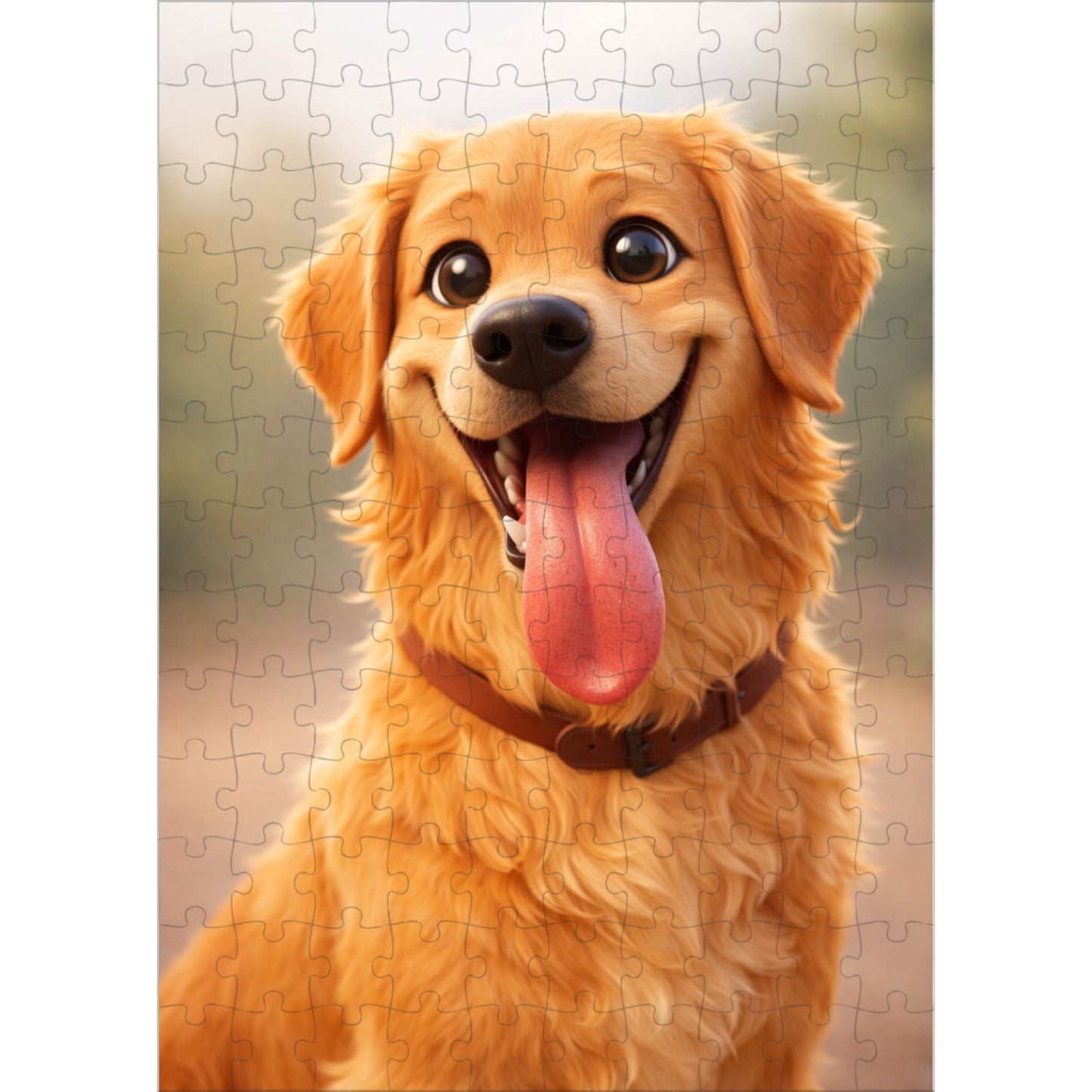 Personalisiertes Hunde Cartoon Puzzle – Dein Foto als Zeichentrick