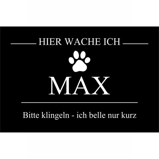 Hundeschild Modell Neo – Personalisiert für Haustür & Garten