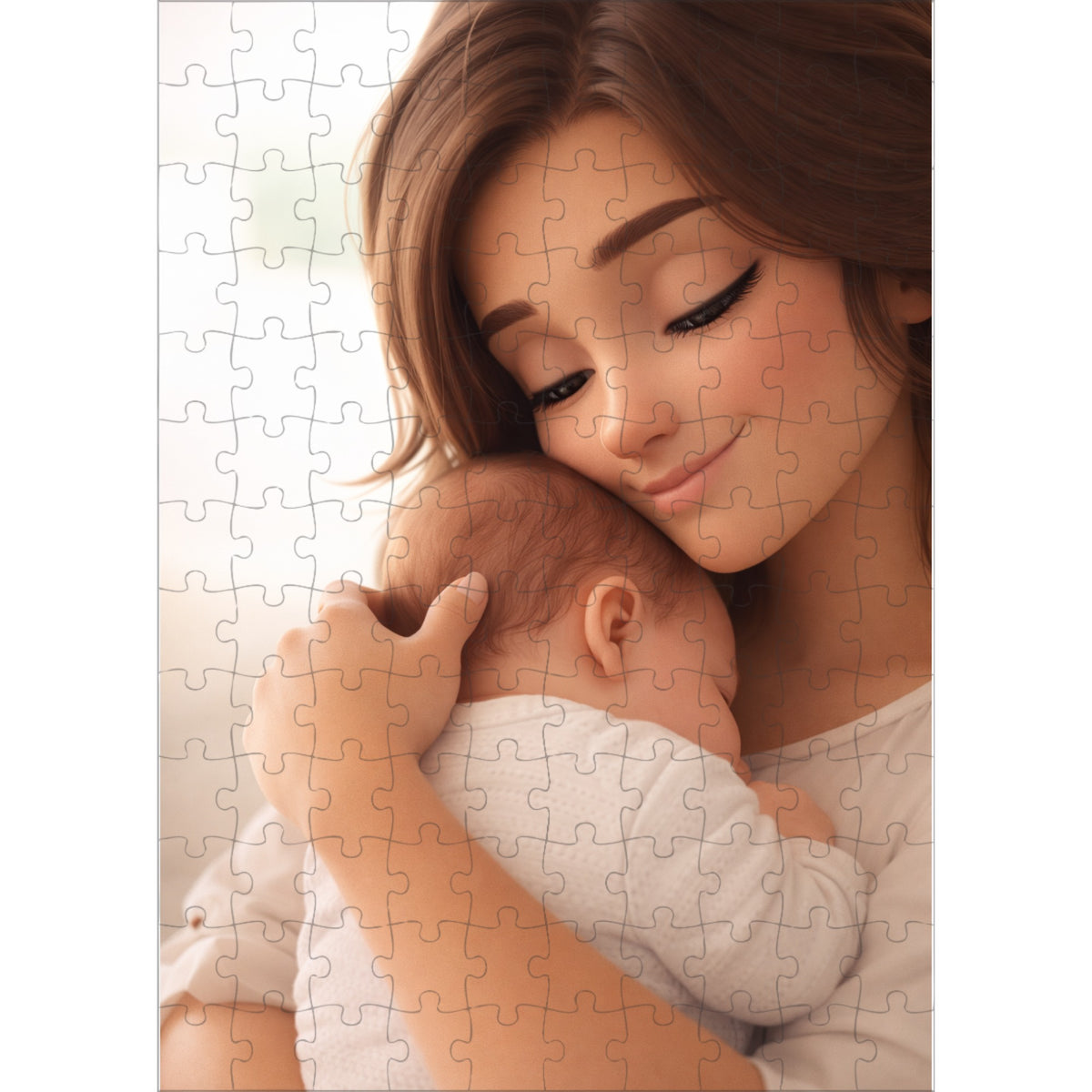 Personalisiertes Baby Foto Puzzle im Cartoon-Stil