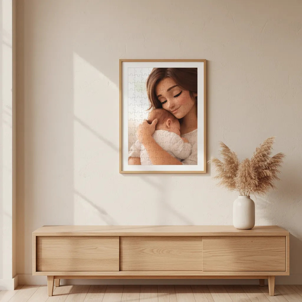 Personalisiertes Baby Foto Puzzle im Cartoon-Stil